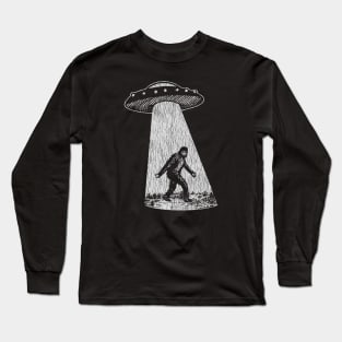 Bigfoot Ufo Vintage Long Sleeve T-Shirt